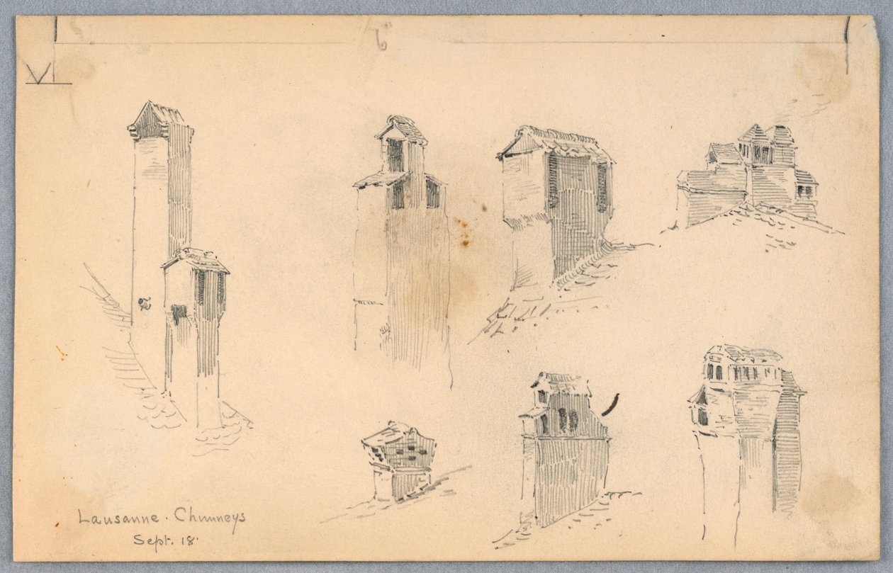 Chaminés de Lausanne de Arnold William Brunner