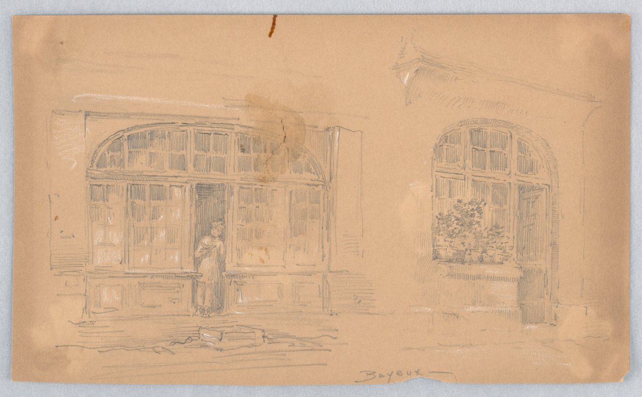Esboço em Bayeux de Arnold William Brunner