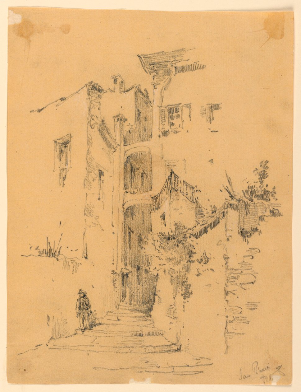 Rua em San Remo de Arnold William Brunner
