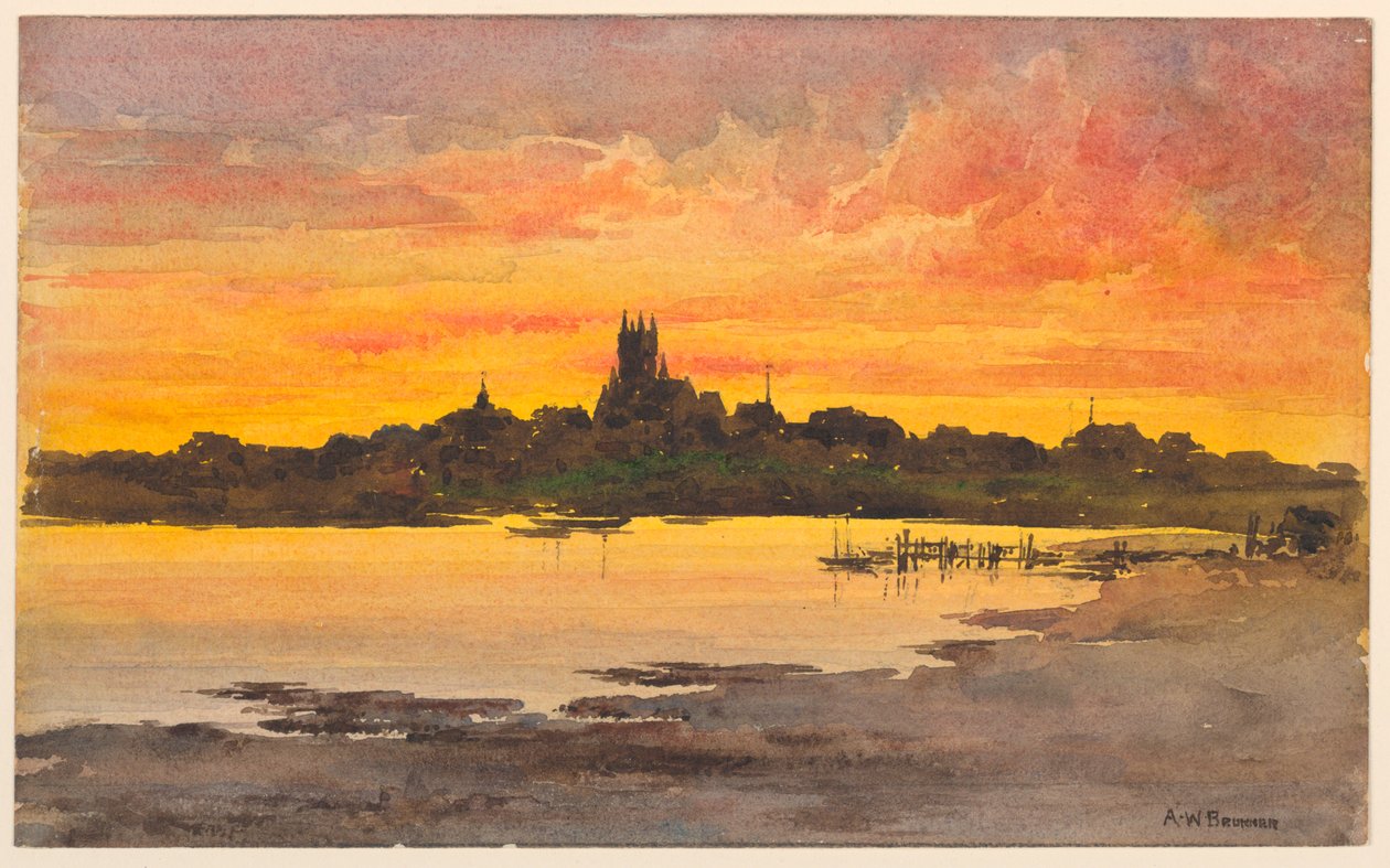 Pôr do sol, Nantucket de Arnold William Brunner