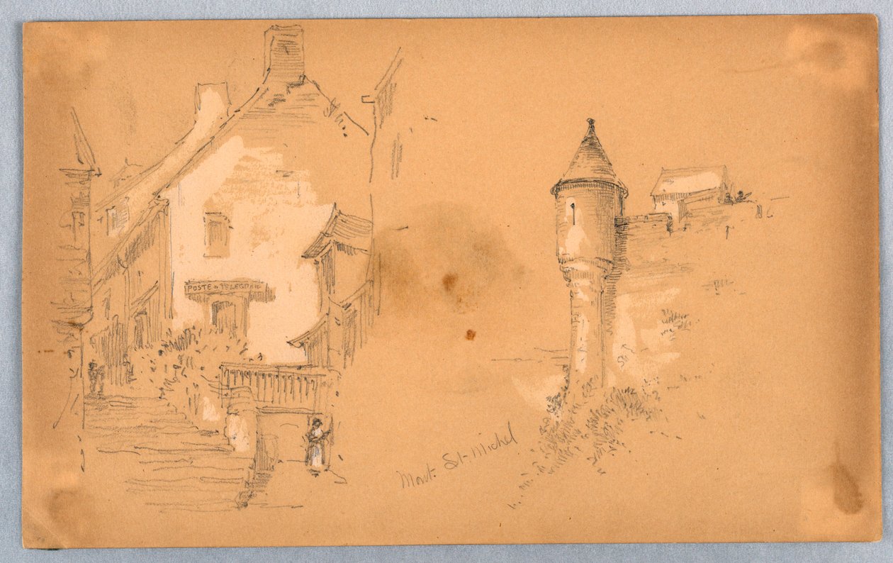 Dois esboços no Mont. São Miguel de Arnold William Brunner