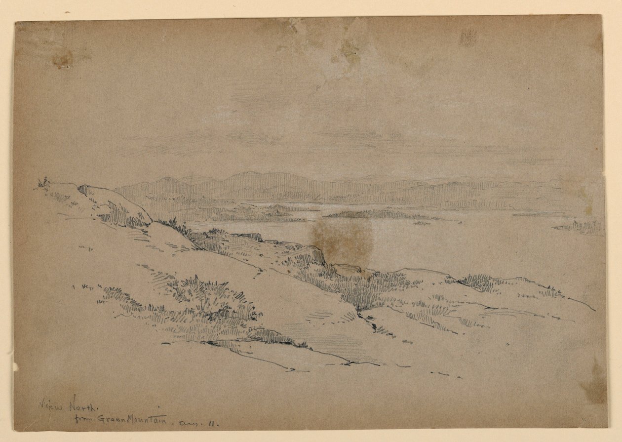 Vista norte da Green Mountain de Arnold William Brunner