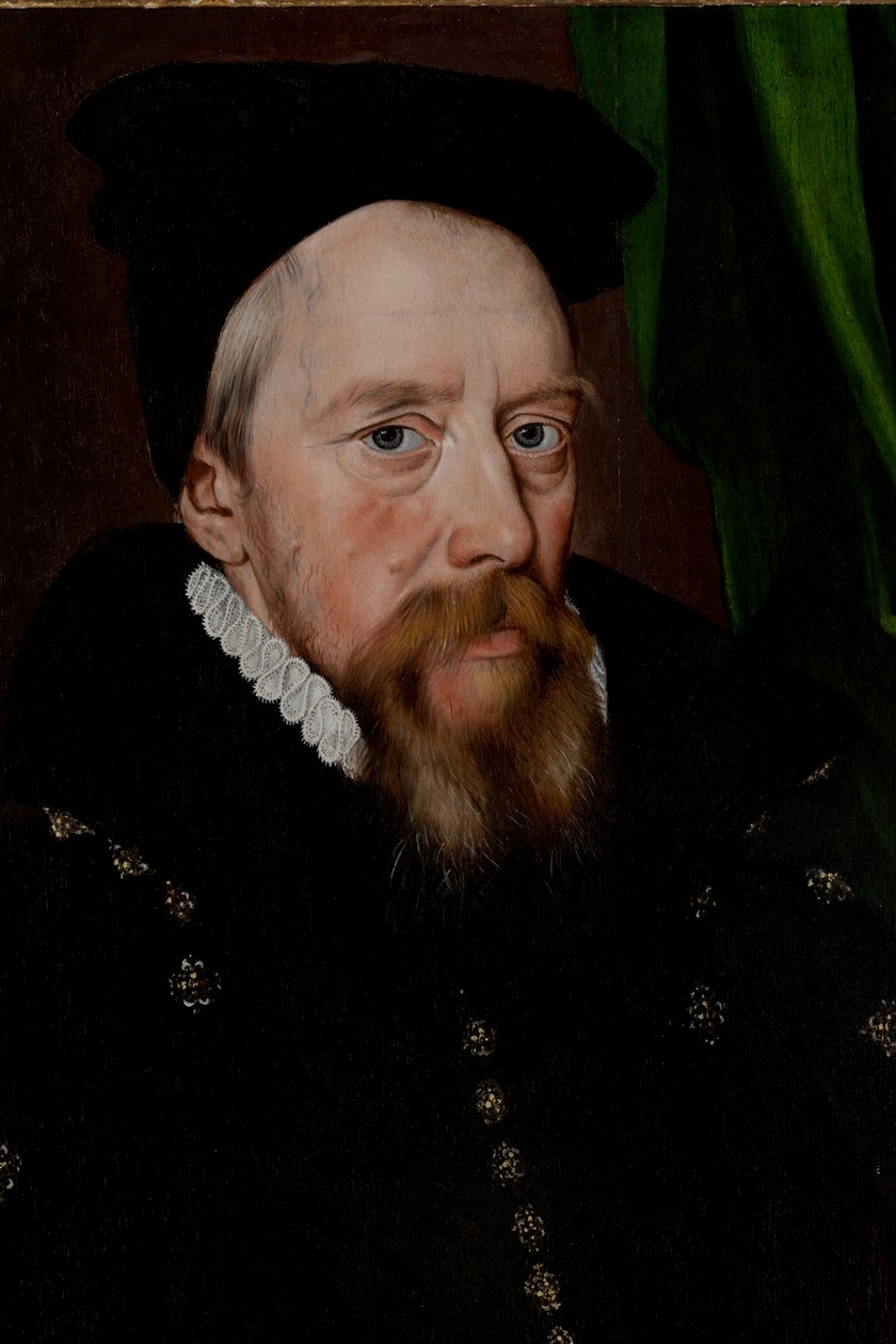 William Cecil, Lord Burghley (1520-1598), c.1575 (óleo sobre painel) de Arnold von (by or after) Brounckhorst