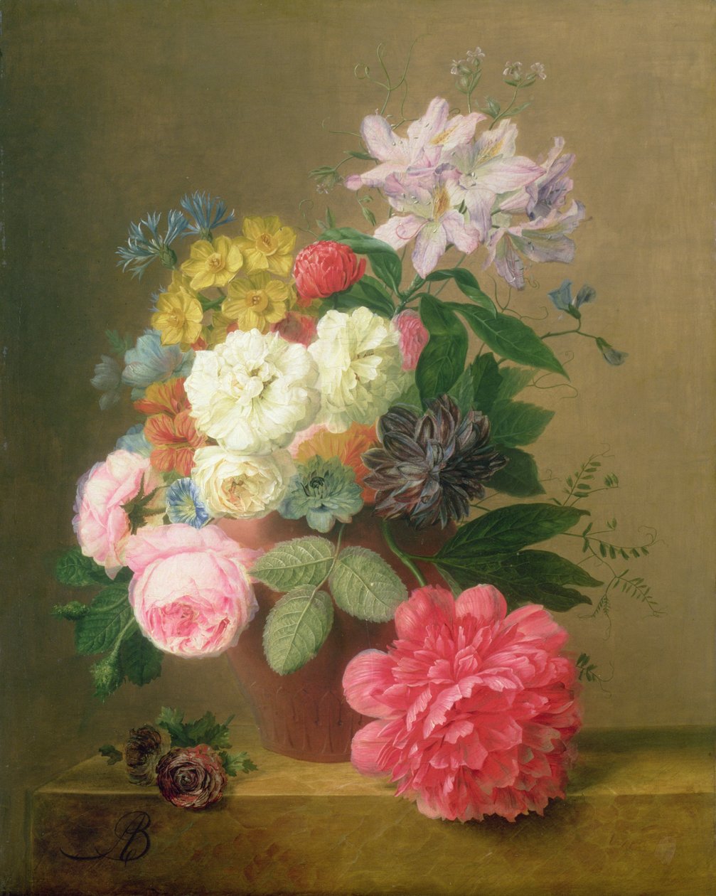 Ainda vida de flores de Arnoldus Bloemers