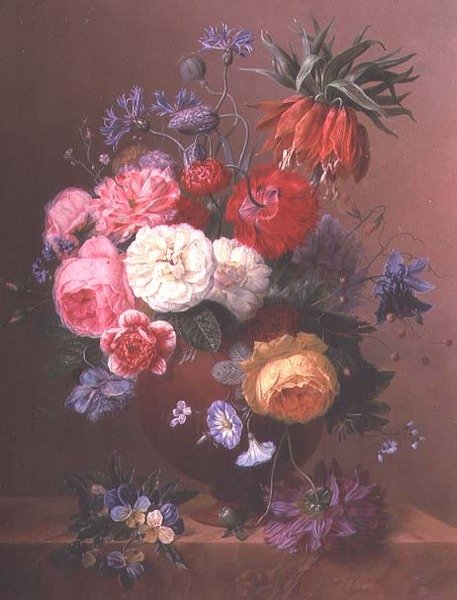 Natureza morta de Flores (par a 63508) de Arnoldus Bloemers
