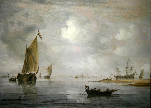 Acolhimento das Redes (óleo no painel) de Arnoldus van Anthonissen