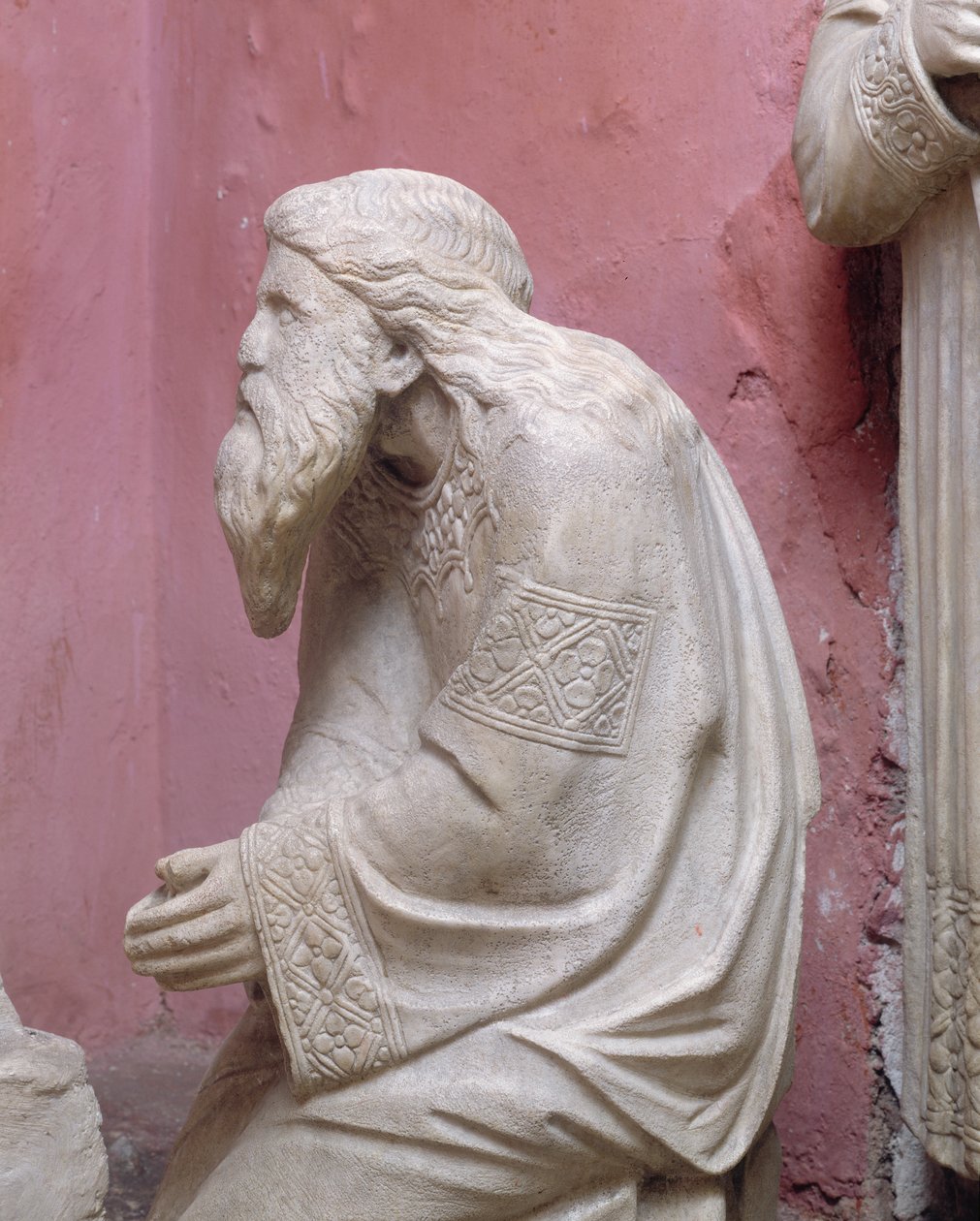 Detalhe da Natividade (mármore) de Arnolfo di Cambio