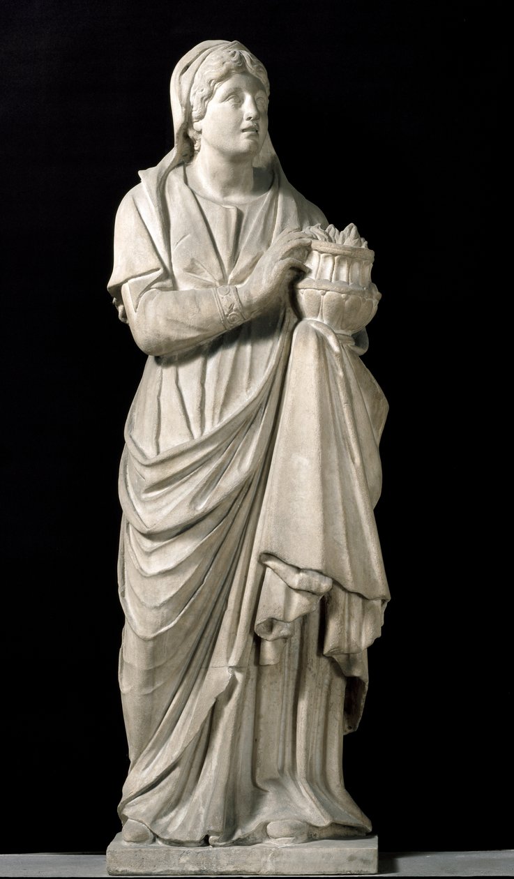 Santa Reparata, da fachada original. Escultura em mármore de Arnolfo di Cambio