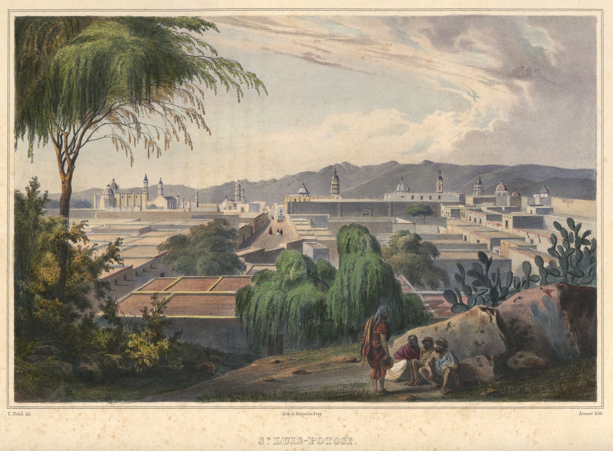 São Luís-Potosí. Vista de San Luis Potosí, San Luis Potosí de Arnout