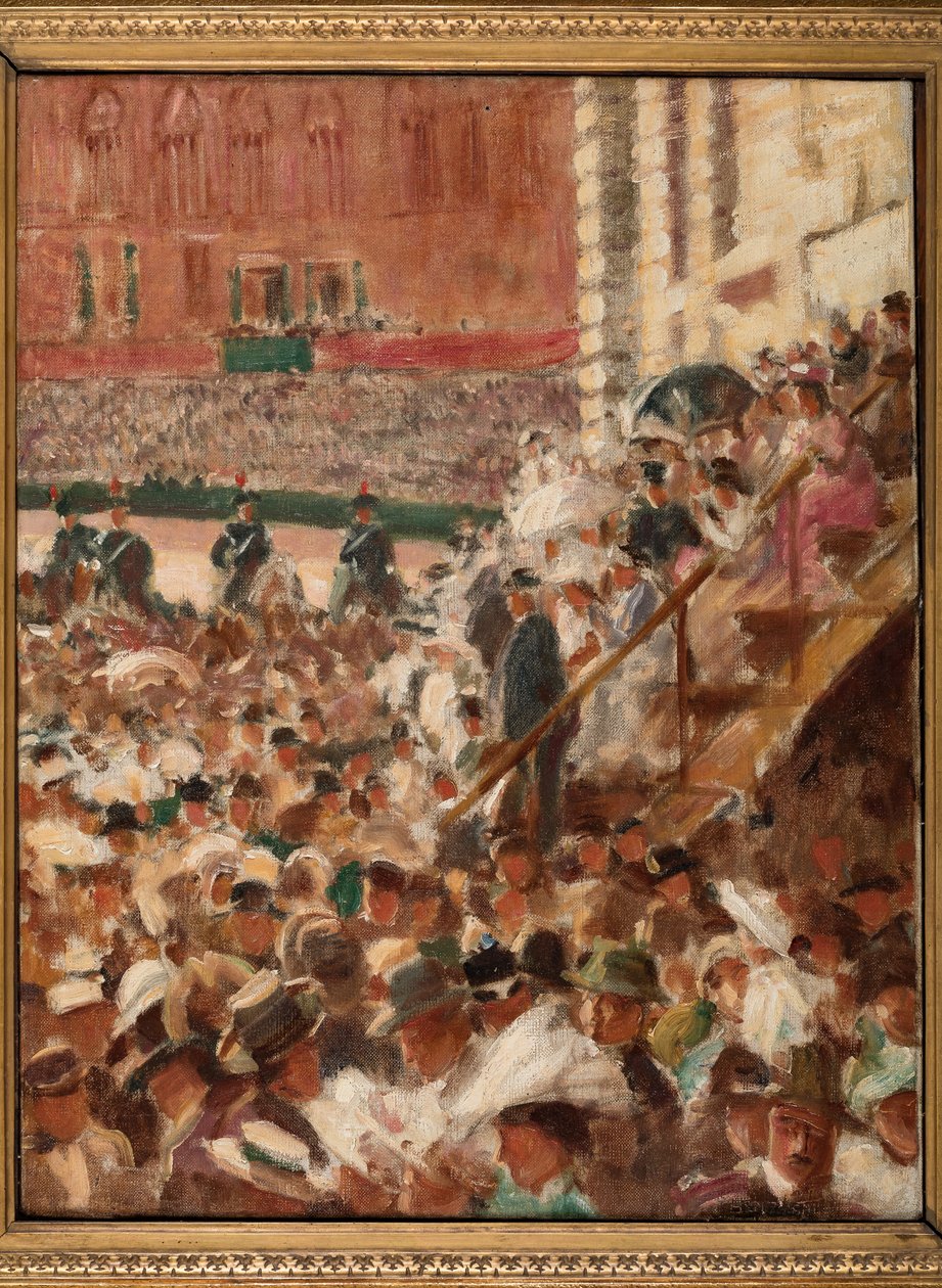 O Palio de Siena (óleo sobre tela) de Aroldo Bonzagni