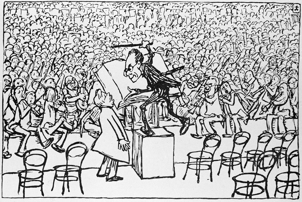 Gustav Mahler conduzindo, de 