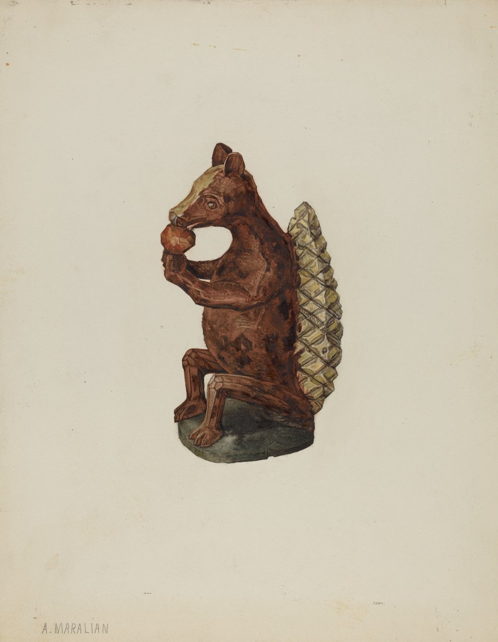 Pa. Figura de Esquilo Alemão de Arsen Maralian