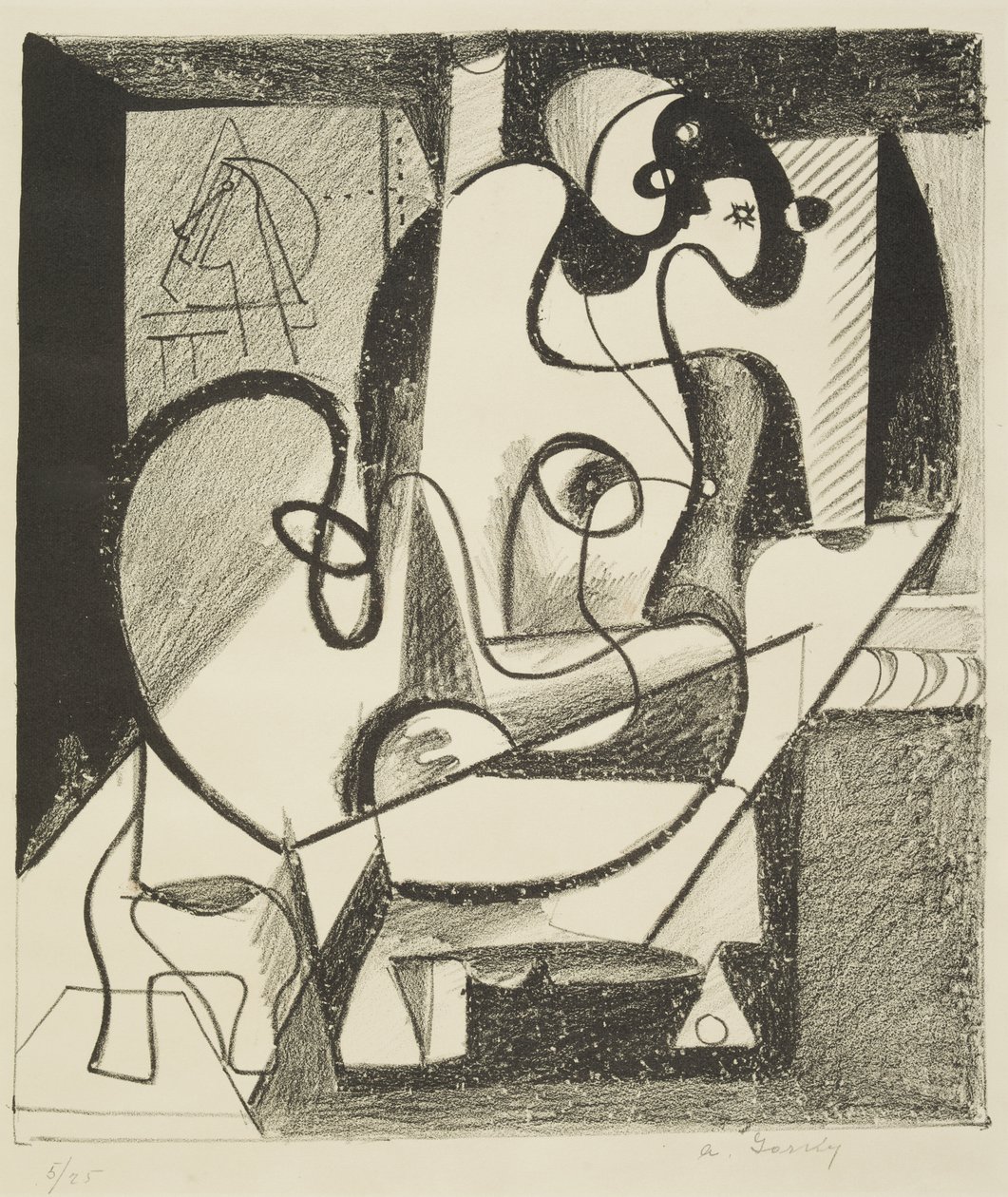 Pintor e Modelo de Arshile Gorky