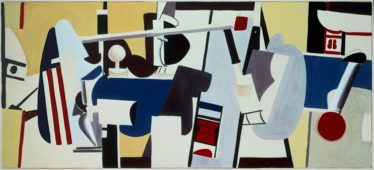 Estudo para o mural do Prédio da Administração, Aeroporto de Newark, Nova Jersey de Arshile Gorky