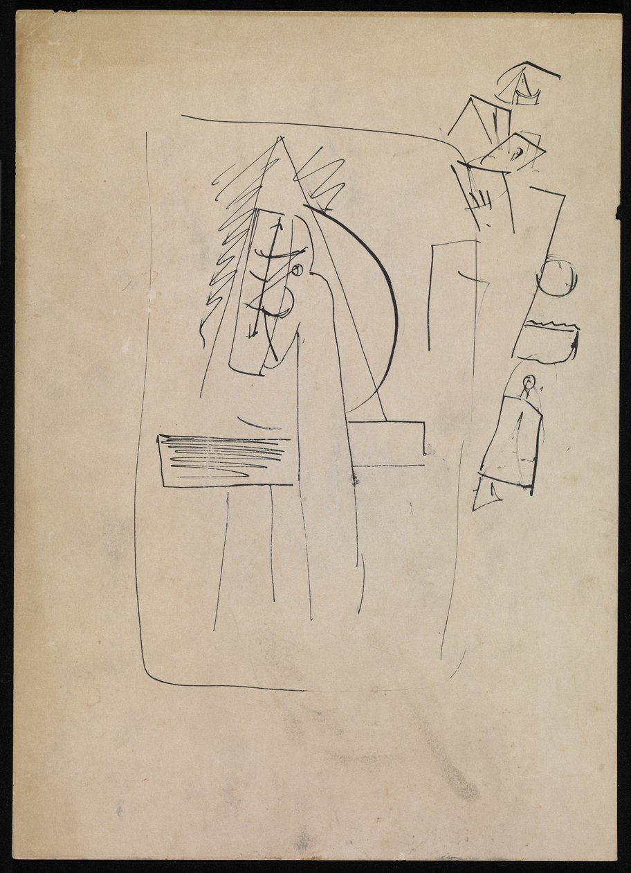 Sem título (caneta e tinta sobre papel) de Arshile Gorky