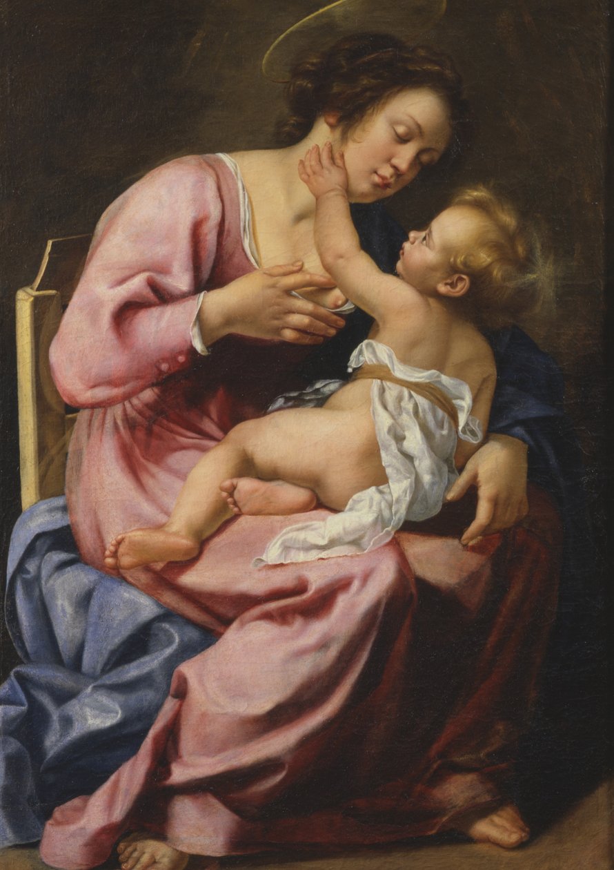 Madonna e criança de Artemisia Gentileschi