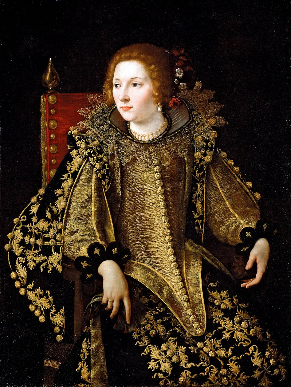Retrato de uma senhora sentada (possivelmente Caterina Savelli) c.1620 de Artemisia Gentileschi