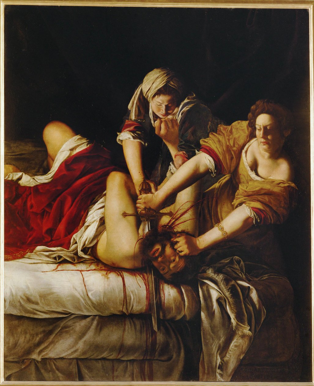 Judite e Holofernes (pintura sobre tela) de Artemisia Gentileschi