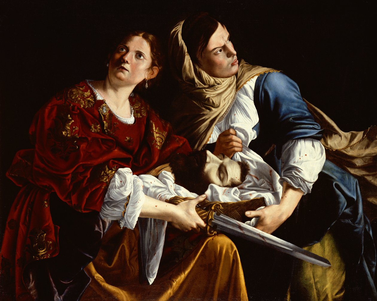Judith e a sua serva com a cabeça de Holofernes (óleo sobre tela) de Artemisia Gentileschi