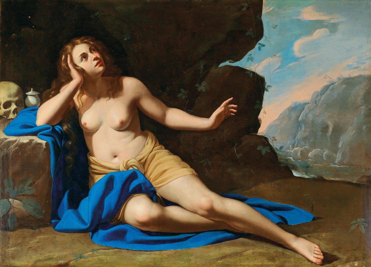 Santa Maria Madalena em êxtase, década de 1640. de Artemisia Gentileschi