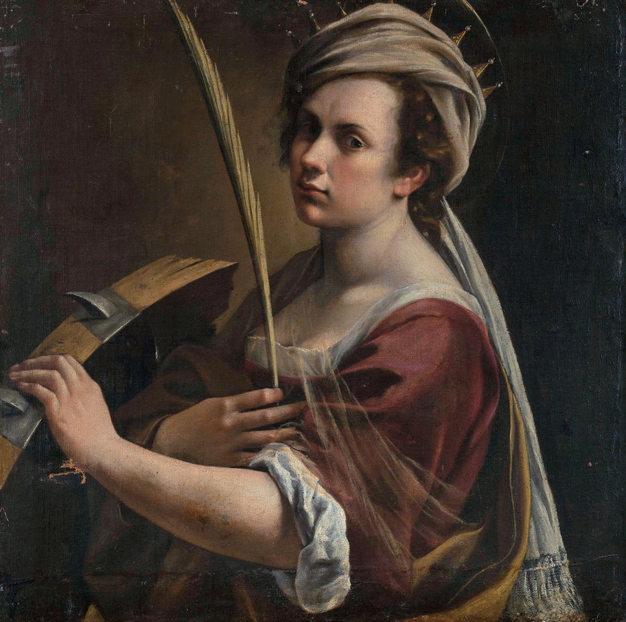 Autorretrato de Santa Catarina de Alexandria de Artemisia Gentileschi