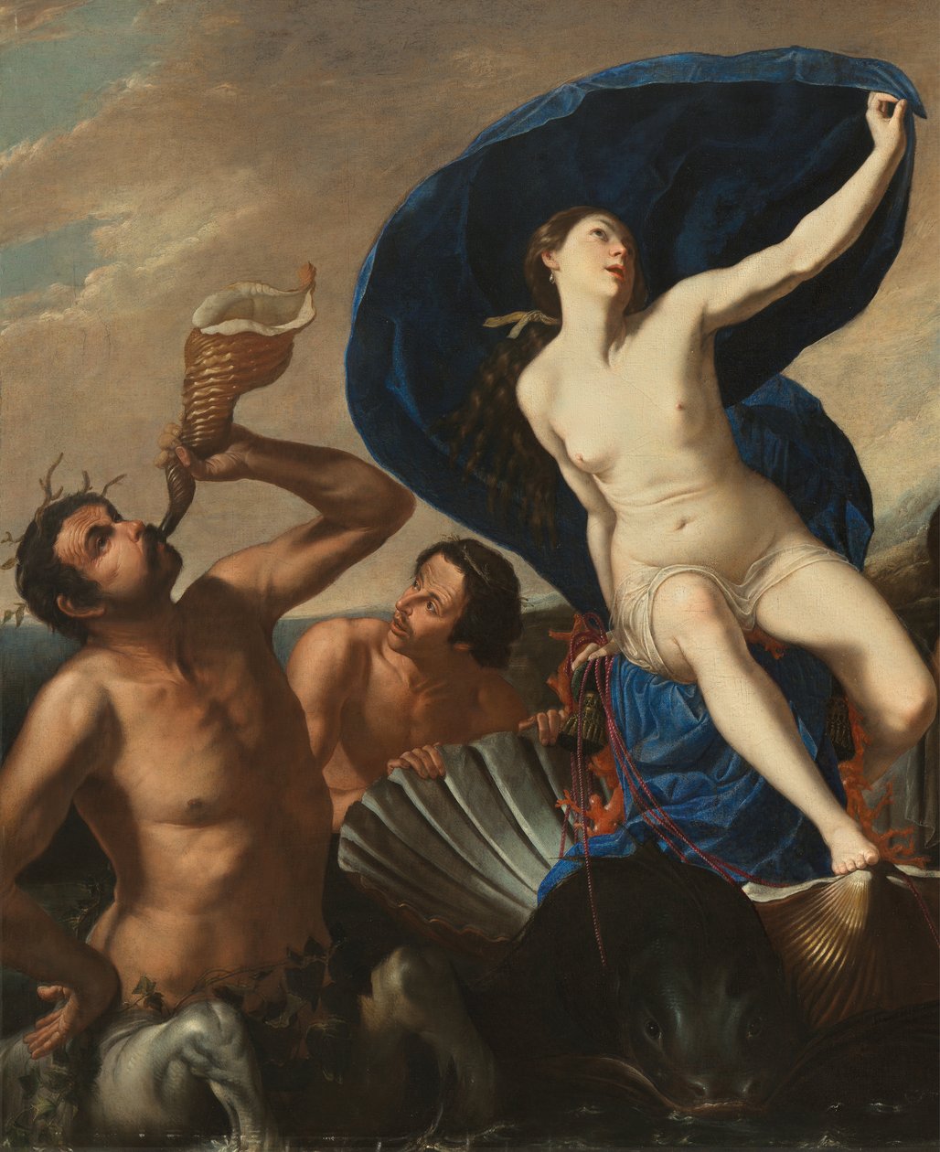 O triunfo da Galatea (óleo sobre tela) de Artemisia and associate Gentileschi