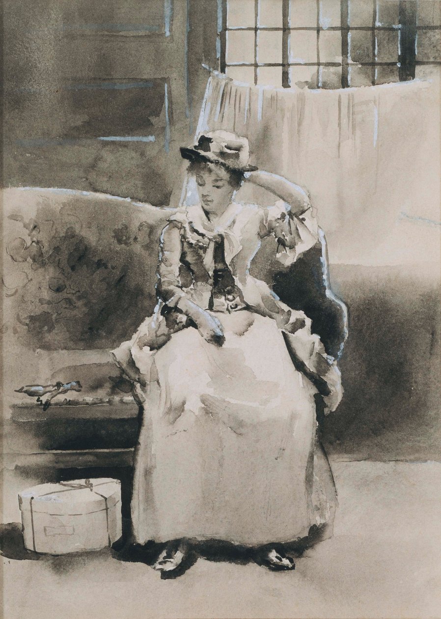 Sem título (mulher sentada) de Arthur Bowen Davies