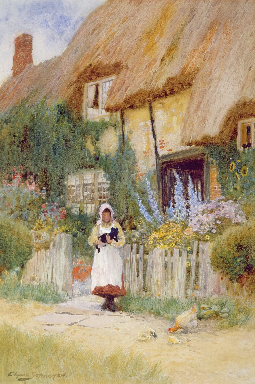 Pelo portão Cottage de Arthur Claude Strachan