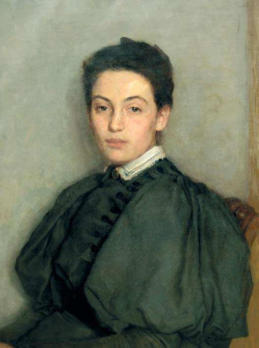 Retrato Olga Fogarascher, o noivo do pintor de Arthur Vivian Couling