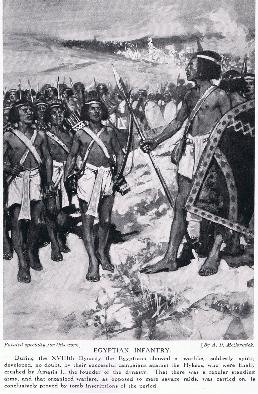 Infantaria egípcia, c.1920 de Arthur David McCormick