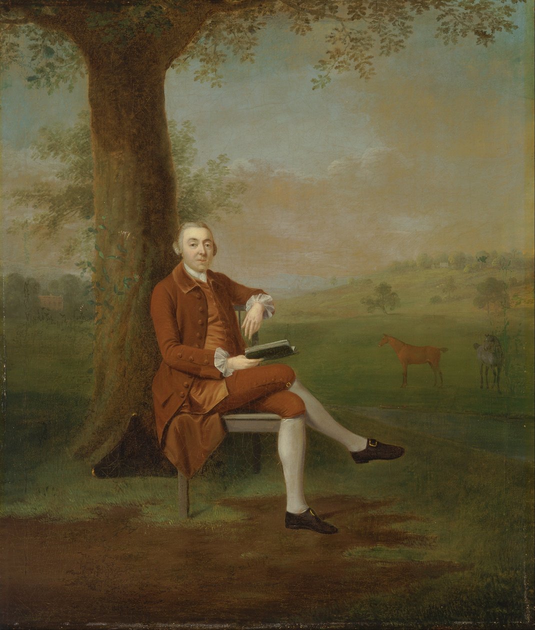  John Trevor, 3º Barão Trevor, de St. Annes Hill, Surrey e Trevalyn Hall, Denbighshire, anteriormente T. Travers, Esq. de Arthur Devis