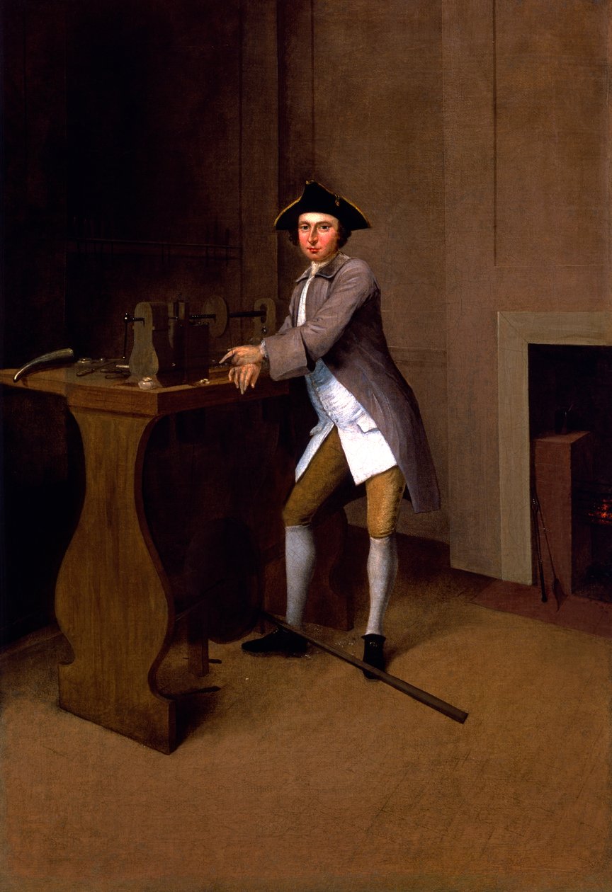 Homem trabalhando torno de Arthur Devis