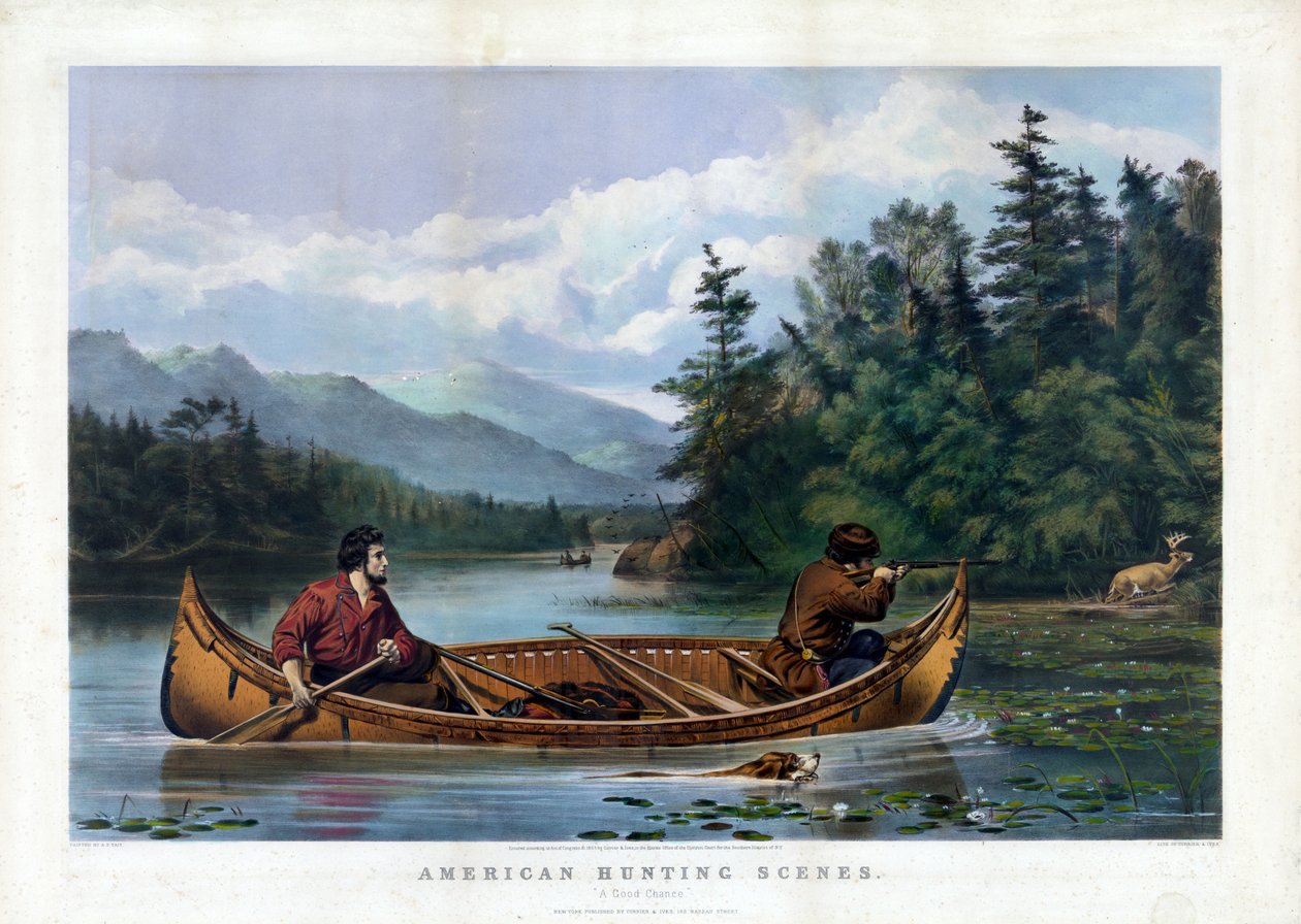 Uma boa mudança, publicado por Currier & Ives, c.1863 de Arthur Fitzwilliam after Tait