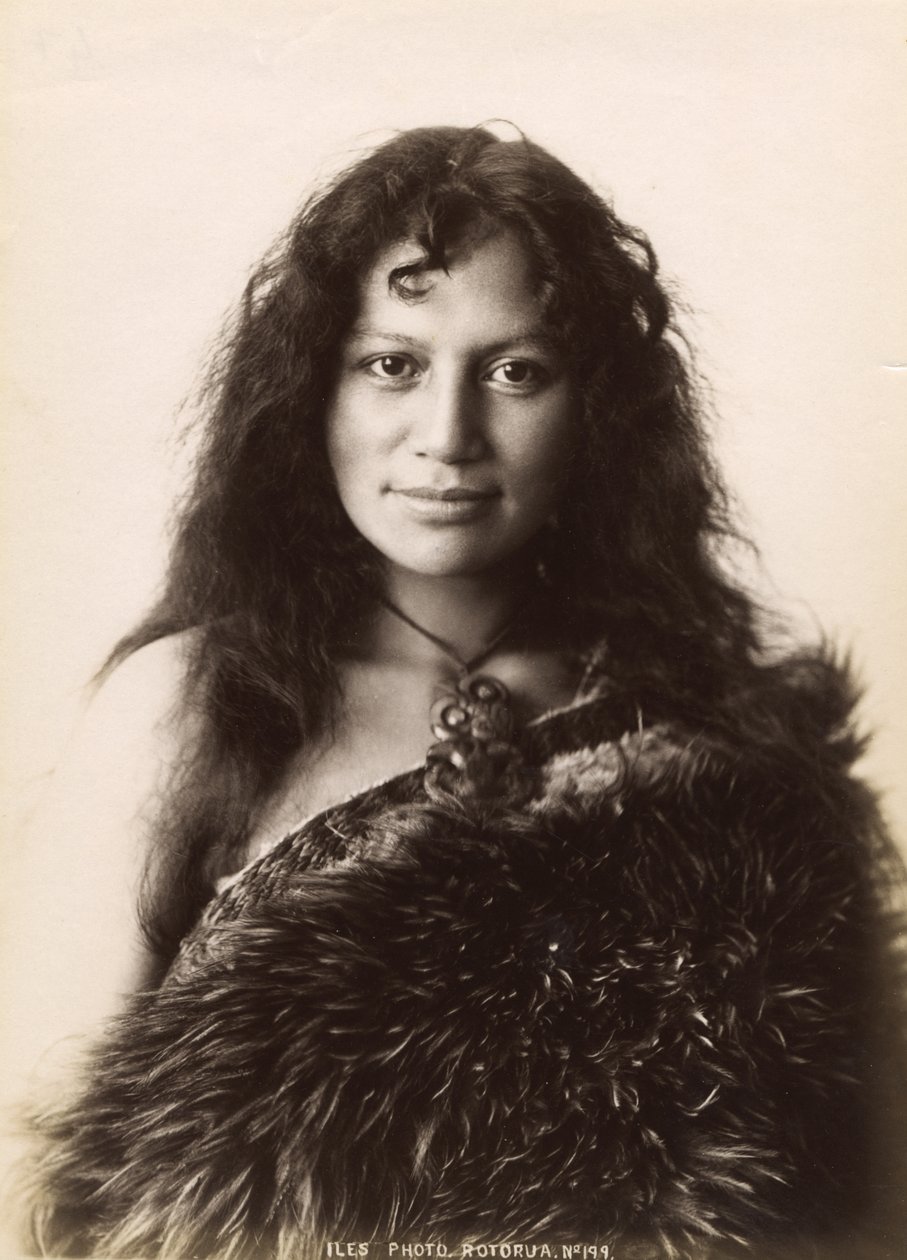 Retrato, c.1905 (impressão em gelatina de prata) de Arthur Iles