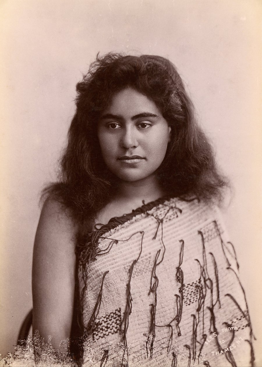 Mulher Maori, Tamisa, Nova Zelândia de Arthur James Iles