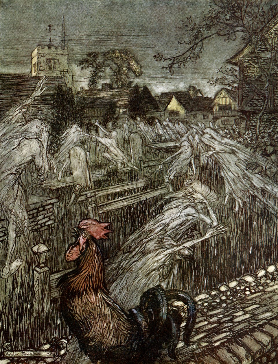 Sonho de uma noite de verão de Arthur Rackham