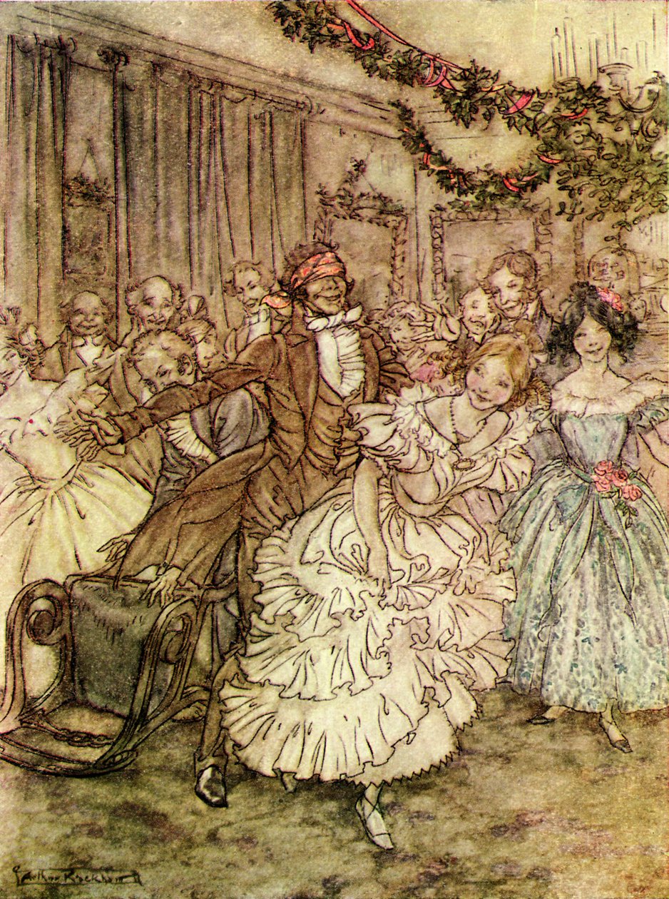 Uma canção de natal de Charles Dickens de Arthur Rackham