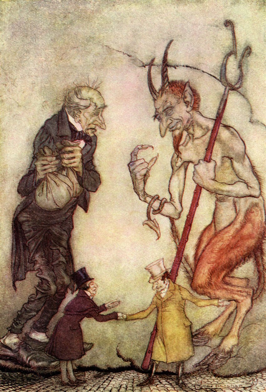 Uma canção de natal de Charles Dickens de Arthur Rackham