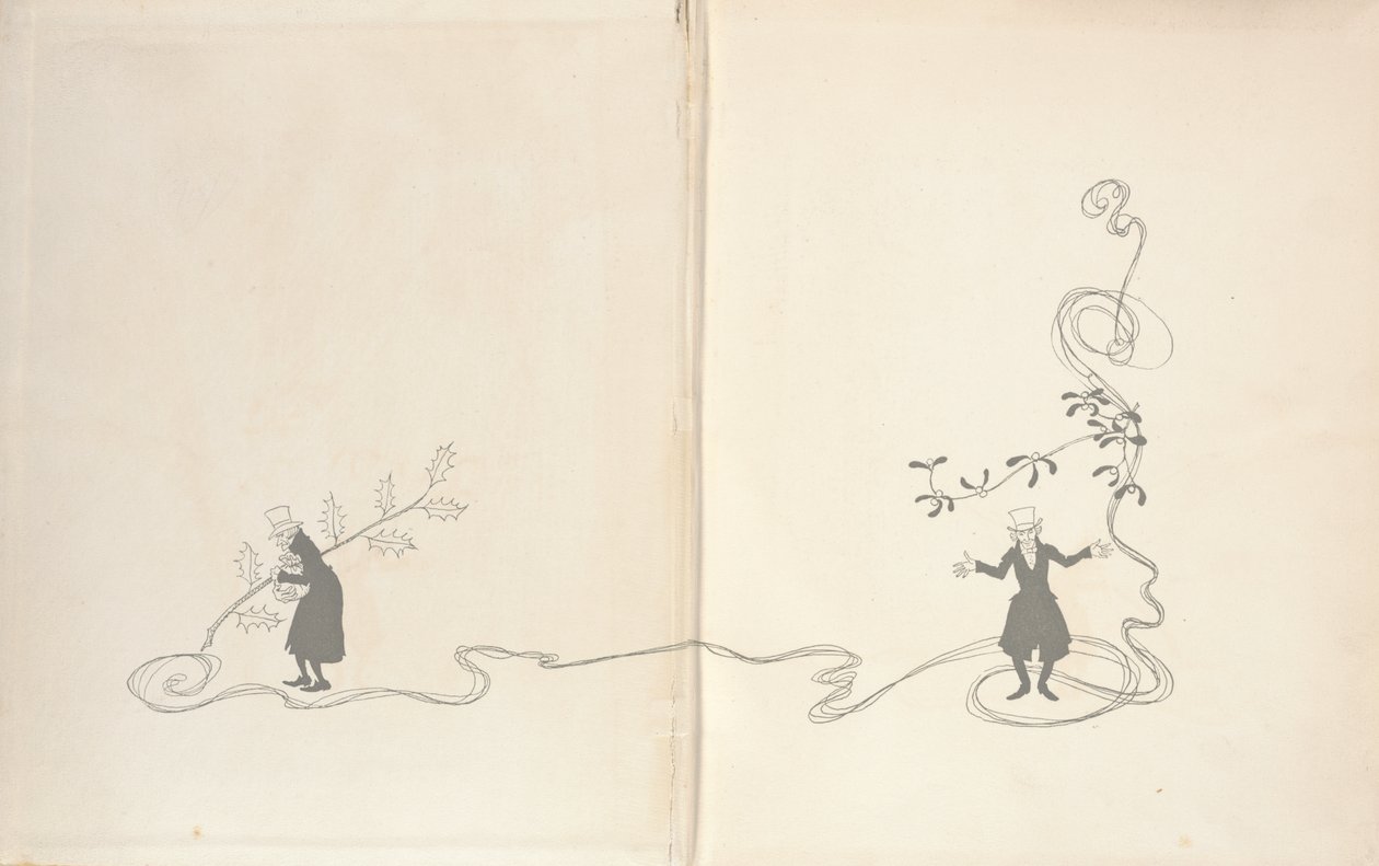 Front Endpapers - A Christmas Carol, 1915 de Arthur Rackham