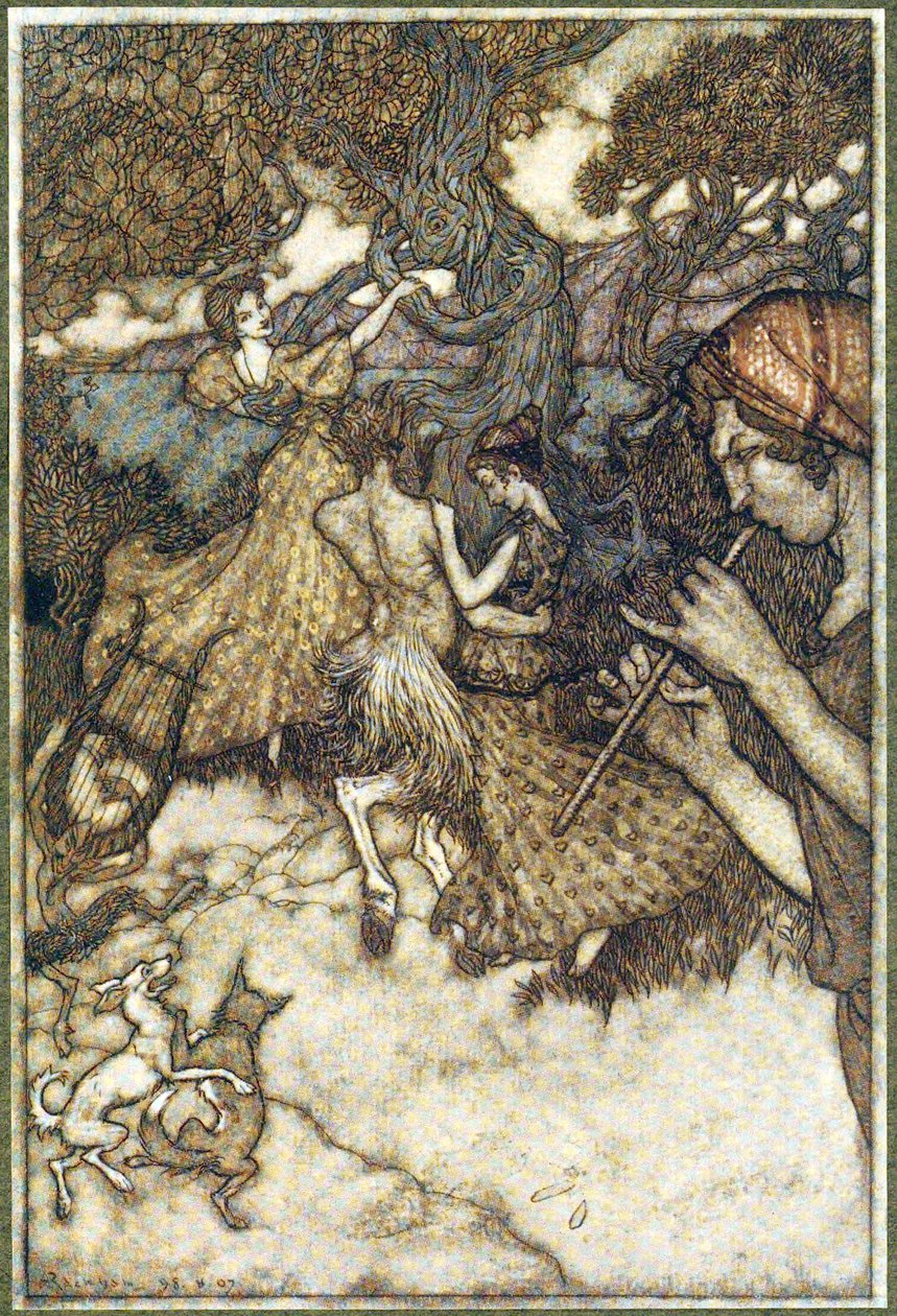 Se Orfeu produziu pela primeira vez a valsa, de The Ingoldsby Legends, pub. 1907 de Arthur Rackham