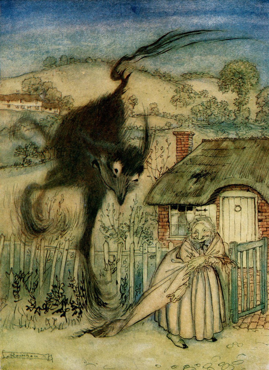 The Bogey Beast, de Inglês Fairy Tales Retold por FA Steel, 1927 de Arthur Rackham