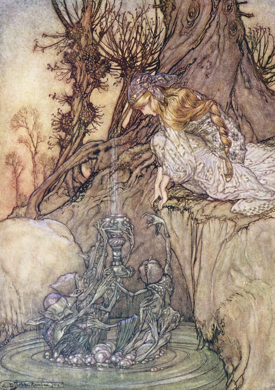 O cálice encantado, c.1908 de Arthur Rackham