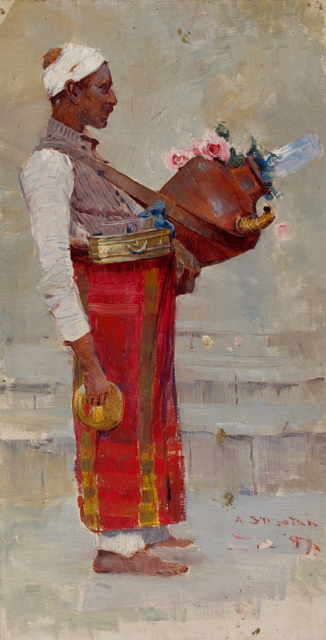 Vendedor de bebidas egípcia de Arthur Streeton