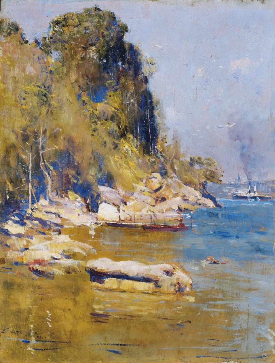 Do meu acampamento (Sirius Cove) de Arthur Streeton