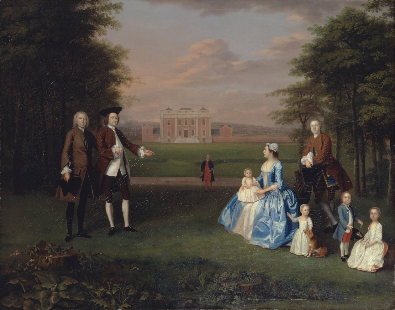 Robert Gwillym de Atherton e sua família de Arthur Devis