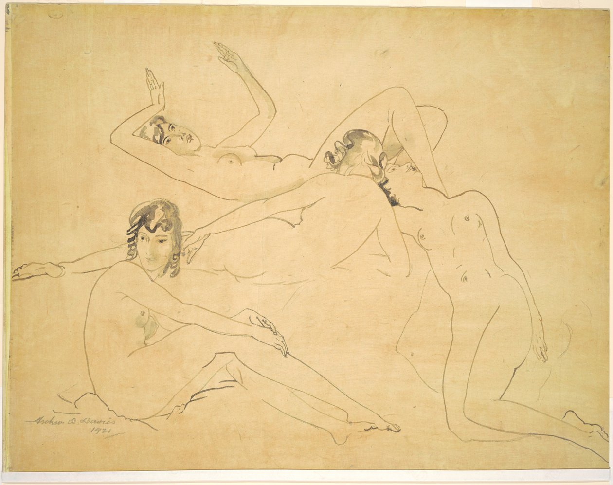 Quatro Figuras de Arthur B. Davies