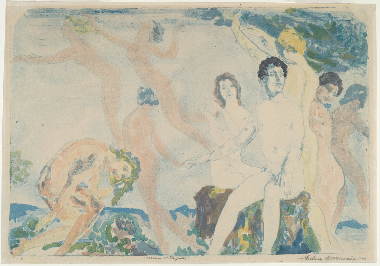 Solte nos portões de Arthur B. Davies