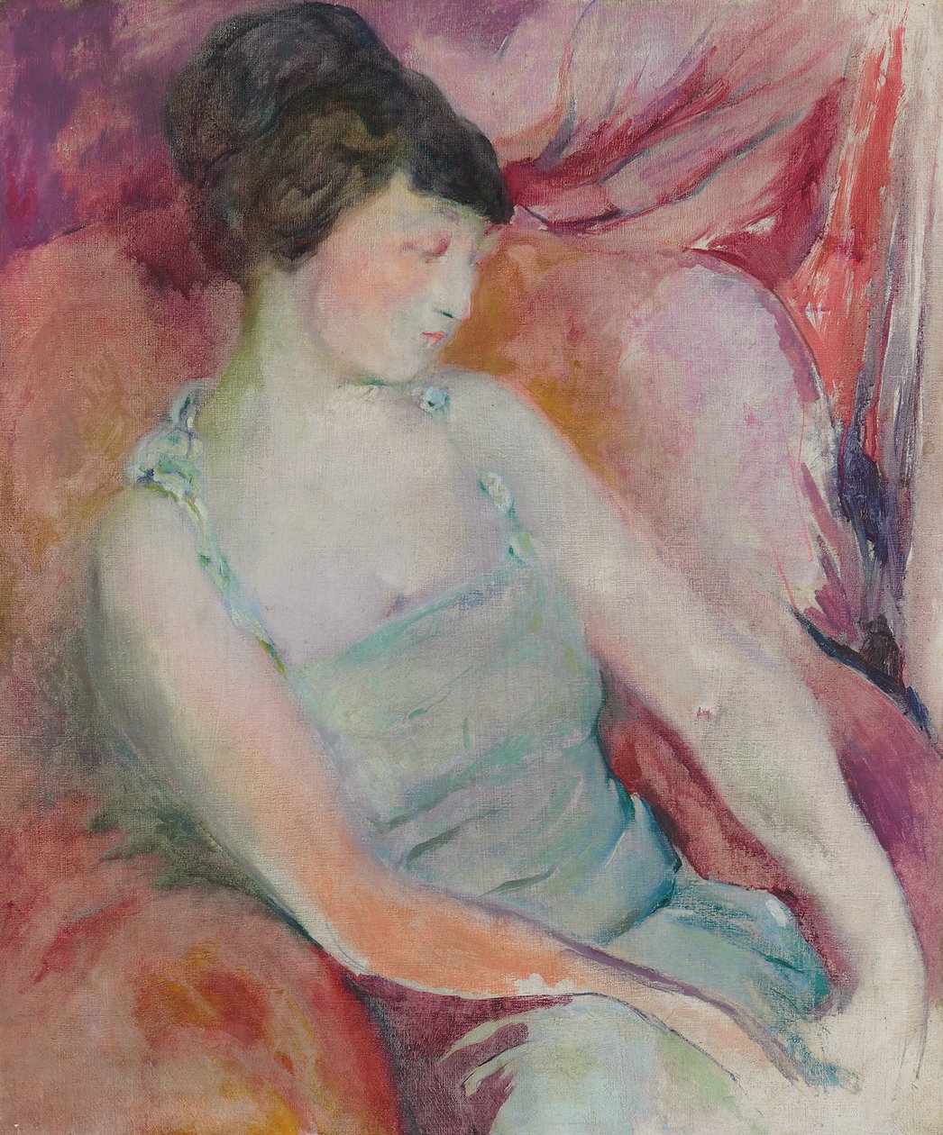 Retrato de Helen Fleck Seyffert, c.1921 (óleo sobre tela) de Arthur Beecher Carles