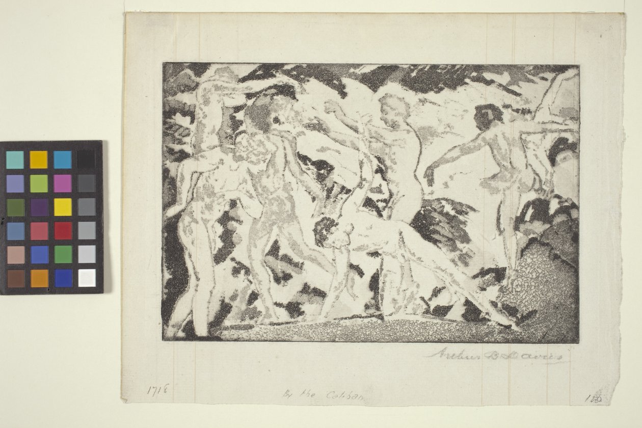 Por The Caliban (aquatint) de Arthur Bowen Davies