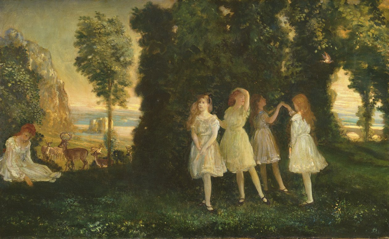 Crianças dançantes, 1902 de Arthur Bowen Davies